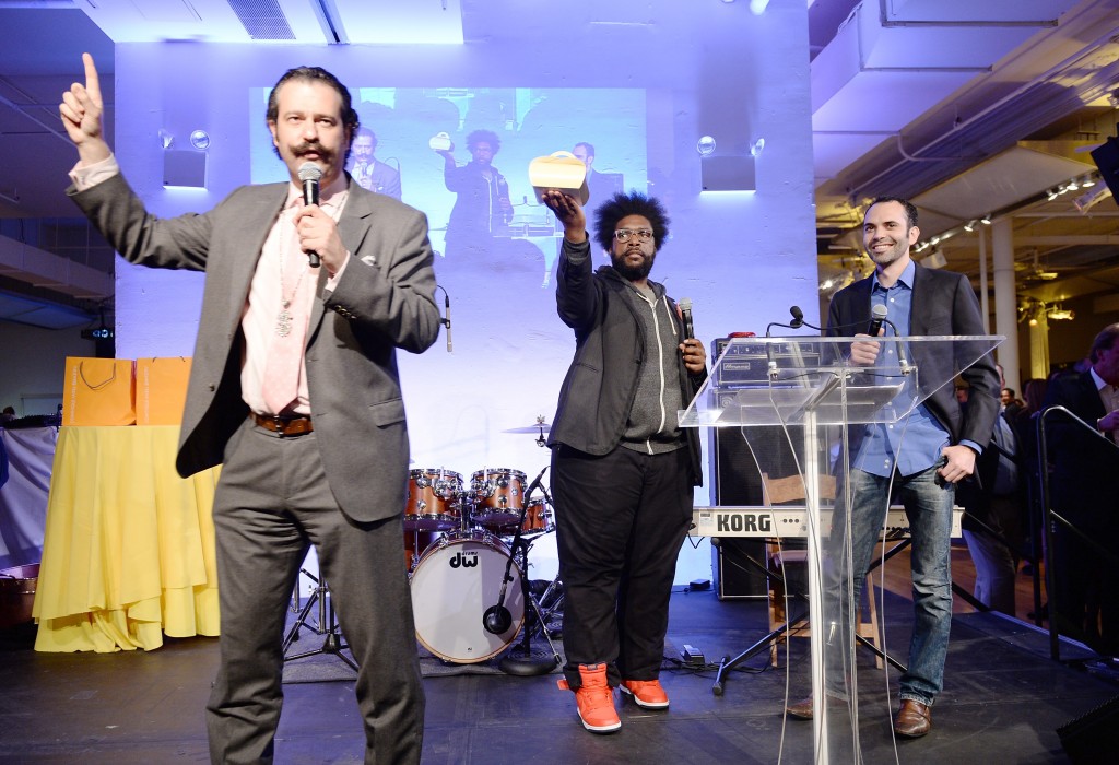 Nicho Lowry joins QuestLove and Dominque Ansel  as they  auction off a box of 1 dozen of  Ansel’s Cronuts