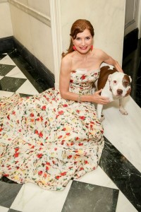 Jean Shafiroff and her rescue pitbull, Bella