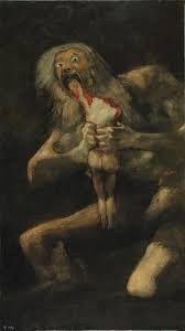 Saturn Devouring His Son Full body