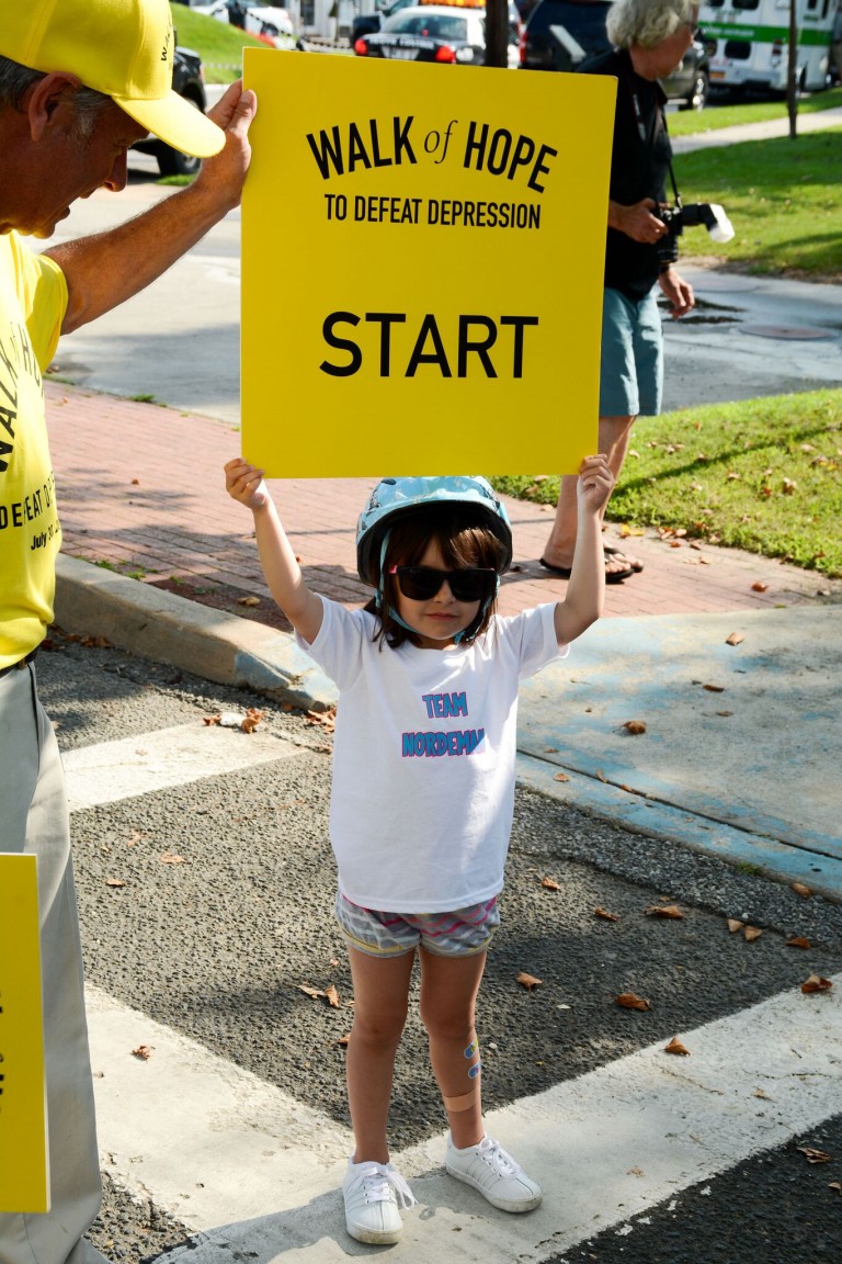 High Temps and Spirits at Hope for Depression Research Foundation’s   Inaugural Walk of Hope to Defeat Depression