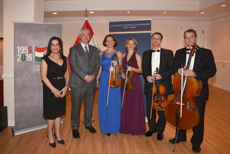 The Friends of the Budapest Festival Orchestra Kicks Off Music Season & Commemorates 60th Anniversary of the 1956 Hungarian Revolution with a Musicale at the Hungarian Consulate