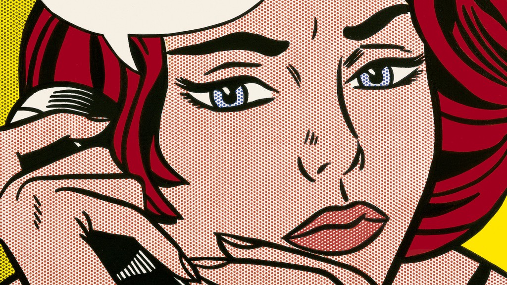 Roy Lichtenstein leaves it up to the viewers to decide what has just transpired in his 1964 painting of a tense phone call titled Ohhh ... Alright ...