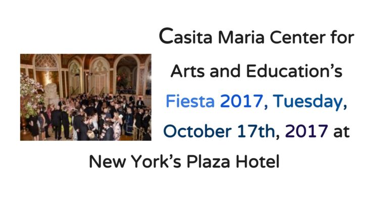 Celebrate Art,  Education and Philanthropy With Casita Maria Center for Art and Education
