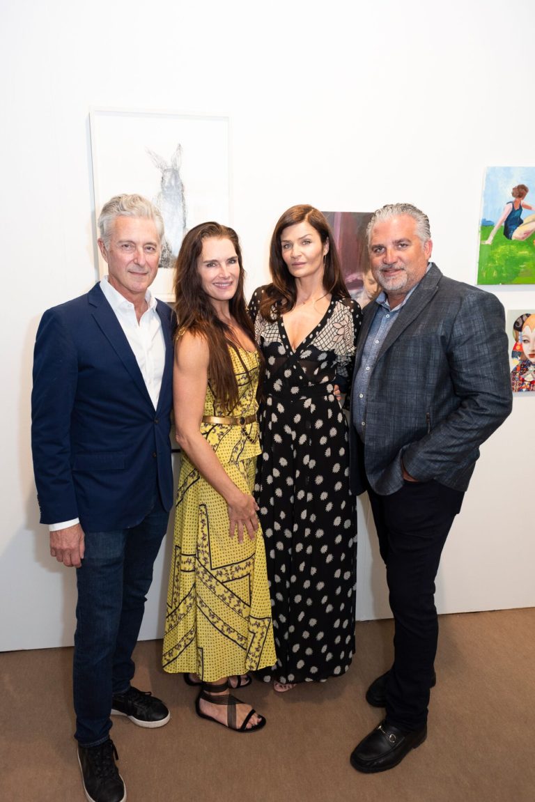 Brooke Shields & Helena Christensen at Art New York