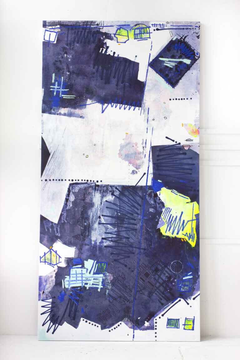 Abstract Artist Linda Colletta at Art Market Hamptons Fair Aug. 12th – 15th