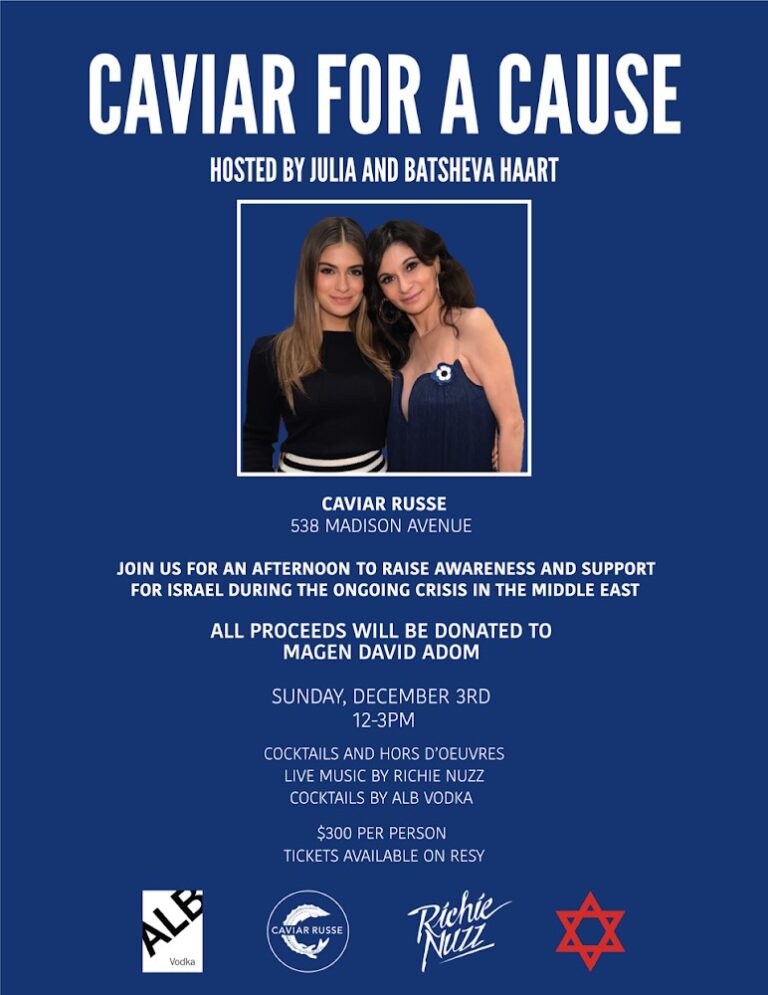 Event on December 3rd, 2023: Caviar For A Cause