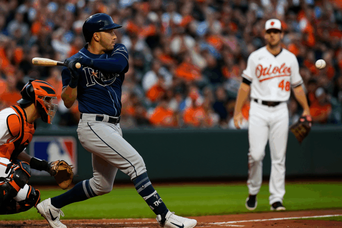baltimore orioles vs tampa bay rays match player stats